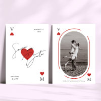 Mariage de style carte à jouer de casino de Las Ve
