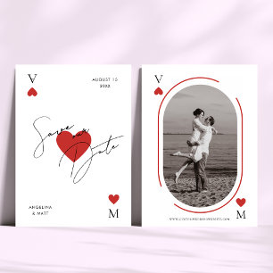Mariage de style carte à jouer de casino de Las Ve