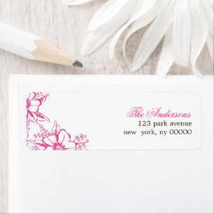 Mariage de style Pink Letterpress