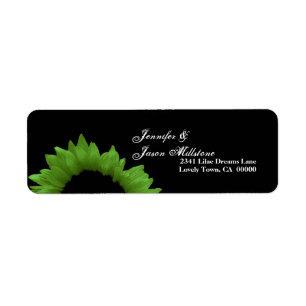 Mariage de tournesol vert citron