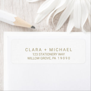 Mariage de typographie d'or Whimsical