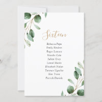 Mariage de verdure rustique Plan de table Cartes d