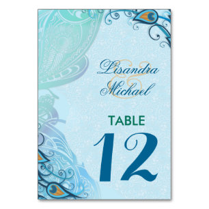 Mariage d'élégance de dentelle Peacock Carte Numér