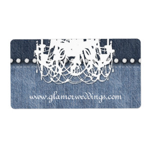 Mariage Denim Chandelier Étiquette Jeans Bijoux