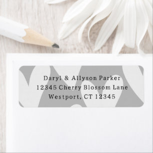 Mariage des Coeurs blancs gris