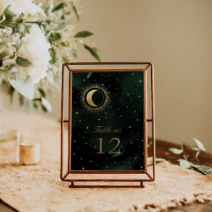 Mariage des étoiles d'or céleste Numéro de table