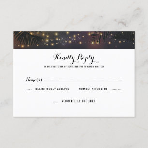 Mariage des lumières de plage RSVP