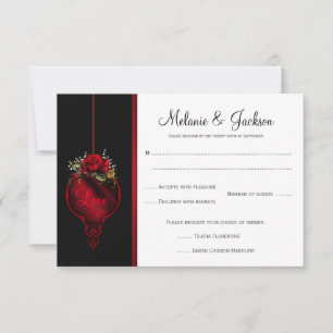 Mariage des roses rouges de sang RSVP