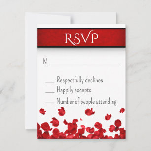 Mariage des roses rouges RSVP