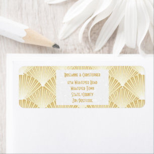 Mariage design Art déco couleur or