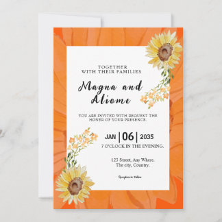Mariage d'hiver Invitations naturelles Modèle de d