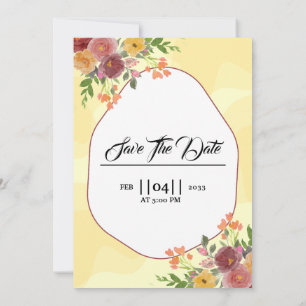 Mariage d'hiver montagne paysage invitation