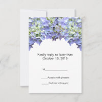 Mariage d'Hydrangea violet RSVP