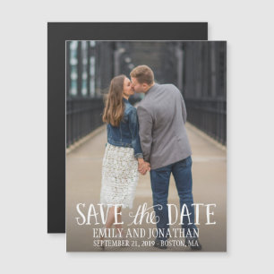 Mariage D'Images Enregistrer Les Magnets De Date,