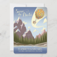 Mariage Disney Pixar Up | Enregistrer la carte de 