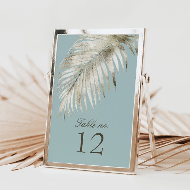 Mariage d'or romantique élégant Numéro de table (Créateur téléchargé)