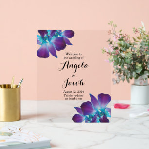 Mariage d'orchidée bleu Dendrobium Bienvenue