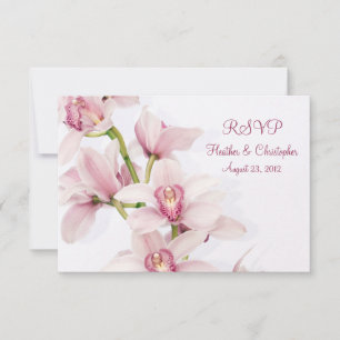 Mariage d'orchidée rose Cymbidium Répondre carte R