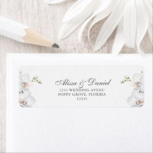 Mariage d'orchidée sauvage moderne et élégant