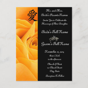 Mariage d'orchidées blanches invitations et faveur