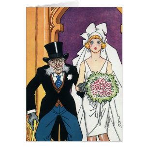 Mariage drôle vintage, romance de mai décembre