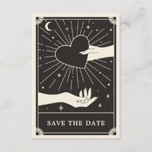 Mariage du Tarot céleste Boho Enregistrer la carte