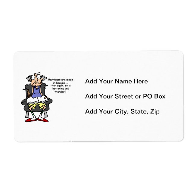 Mariage, Éclair, Humour tonnerre (Devant)