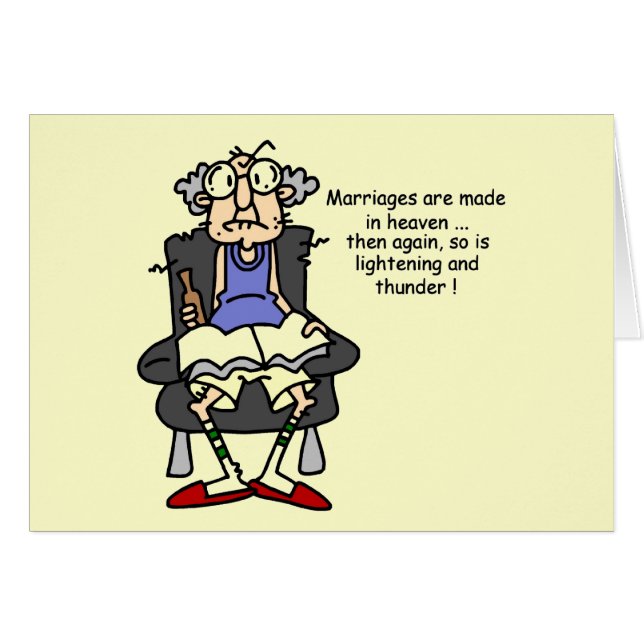 Mariage, Éclair, Humour tonnerre (Devant Horizontal)