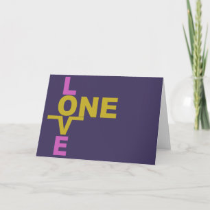 Mariage Égalité / One Love cartes de voeux personn