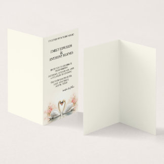 Mariage Élégant au Cygne avec des Fleurs Romantiqu