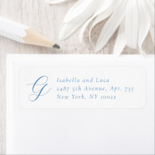 Mariage élégant bleu et blanc de style côtier chic