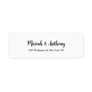 Mariage Élégant Créatif Classique Noir Blanc