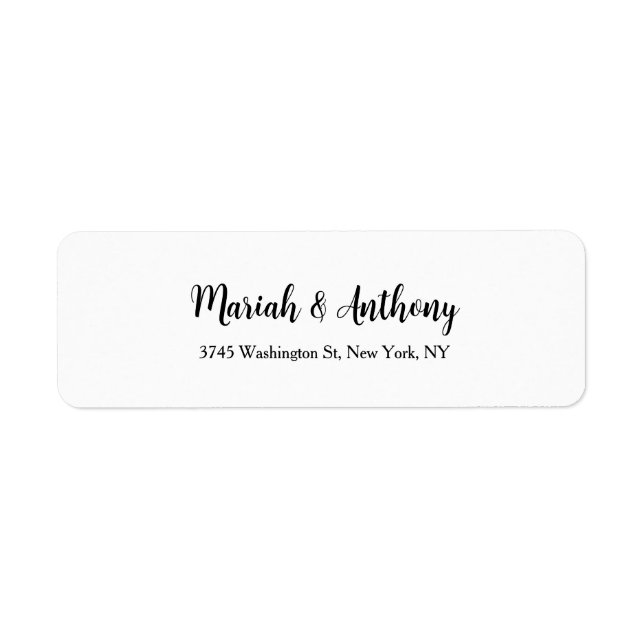 Mariage Élégant Créatif Classique Noir Blanc (Devant)