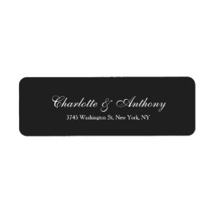 Mariage Élégant Creative Dark Grey Minimaliste