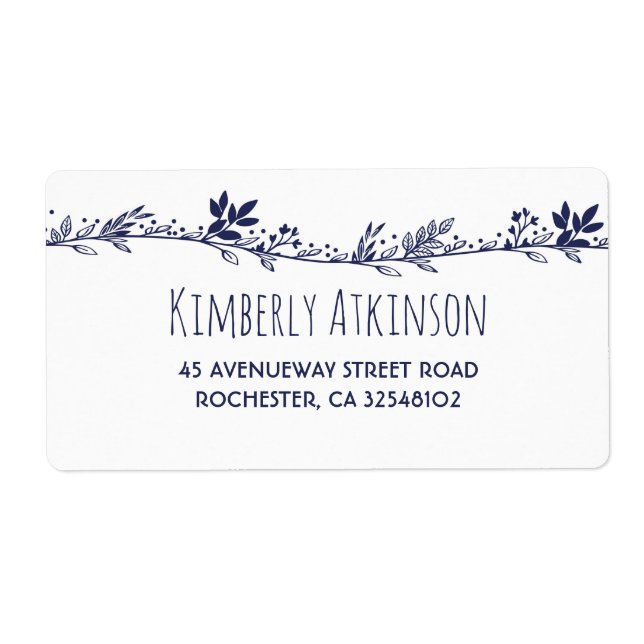 Mariage élégant de la Marine Florale Blanche (Devant)