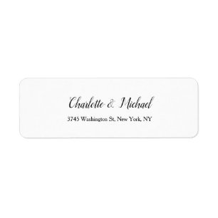 Mariage Élégant Minimaliste Moderne Blanc clair