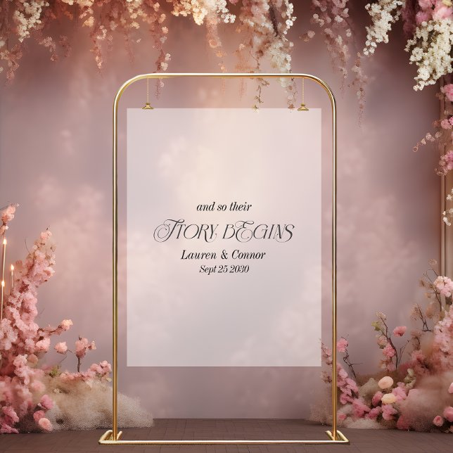 Mariage Élégant Moderne Histoire Commence Blanc Gl (Créateur téléchargé)