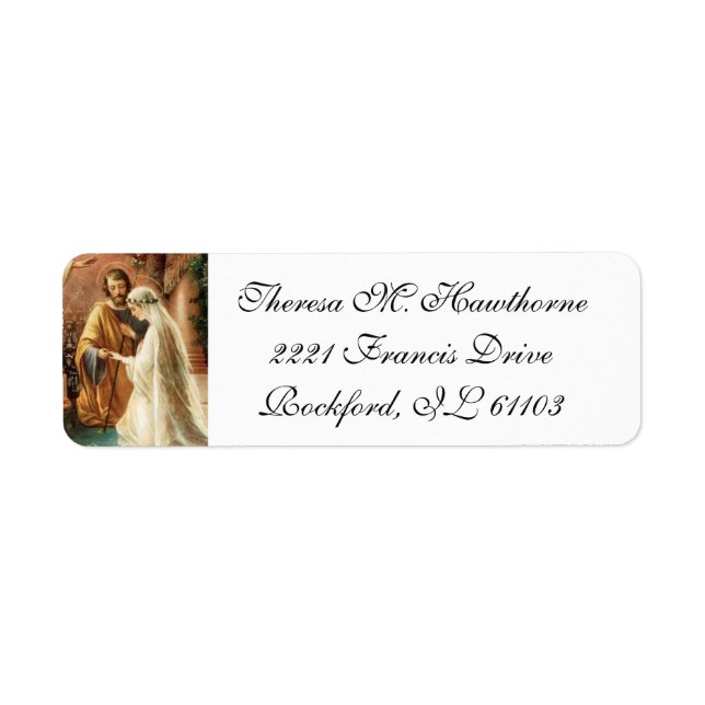 Mariage élégant Vierge Marie Joseph (Devant)