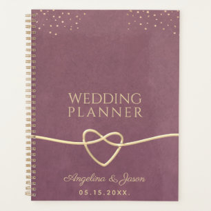 Mariage élégant violet