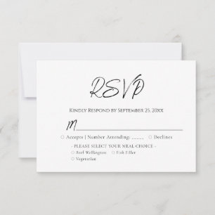 Mariage en bois bleu RSVP