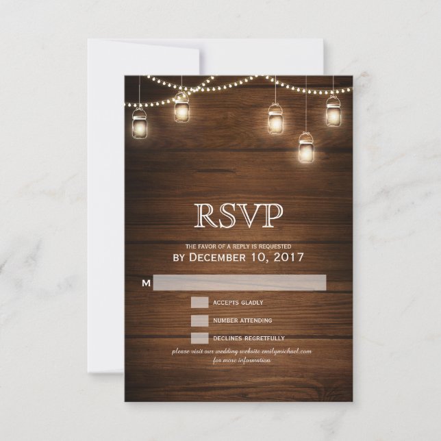 Mariage en bois clair à la chaine Mason RSVP (Devant)