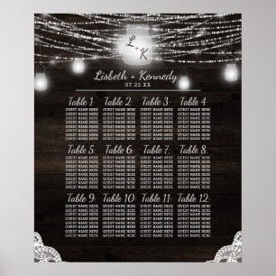 Mariage en bois rustique de chêne Ridge Tableau de