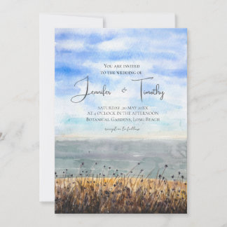 mariage en bord de mer faire-part de mariage
