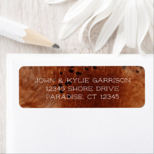 Mariage en cuir Brown Faux