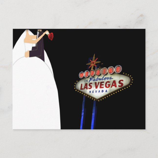 MARIAGE En Fabrique Las Vegas Carte Postale (Devant)