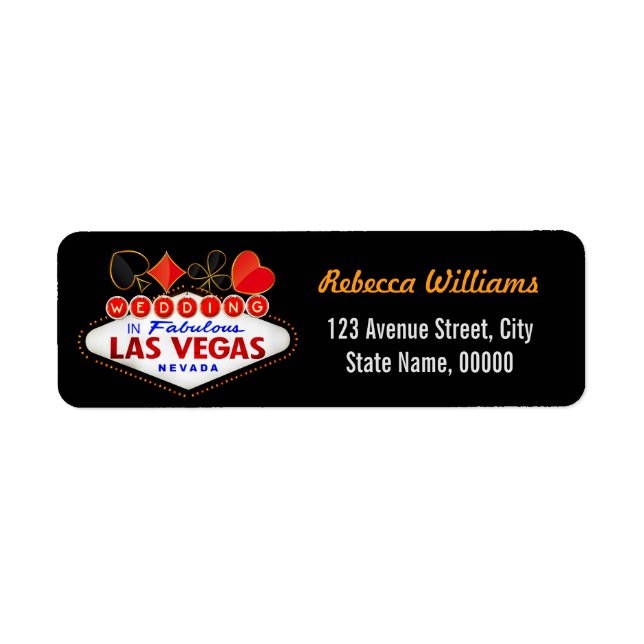 Mariage en Fabulous Las Vegas Neon Sign Poker (Devant)