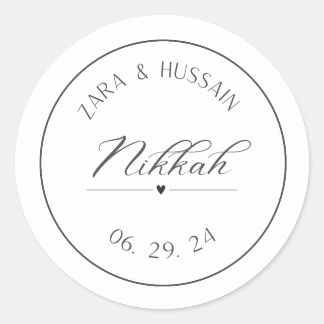 Mariage en faveur Sticker, autocollants personnali (Devant)