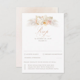 Mariage en feuillage séché Pampas RSVP