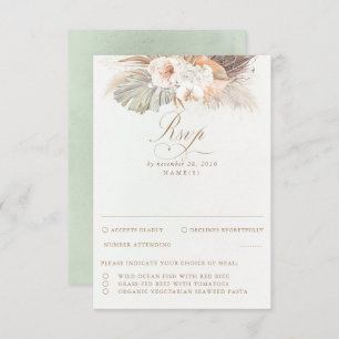 Mariage en feuillage séché Pampas RSVP