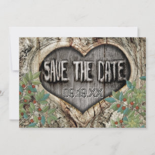 Mariage en Forêt Rustique au Cœur de l'Arbre Carte